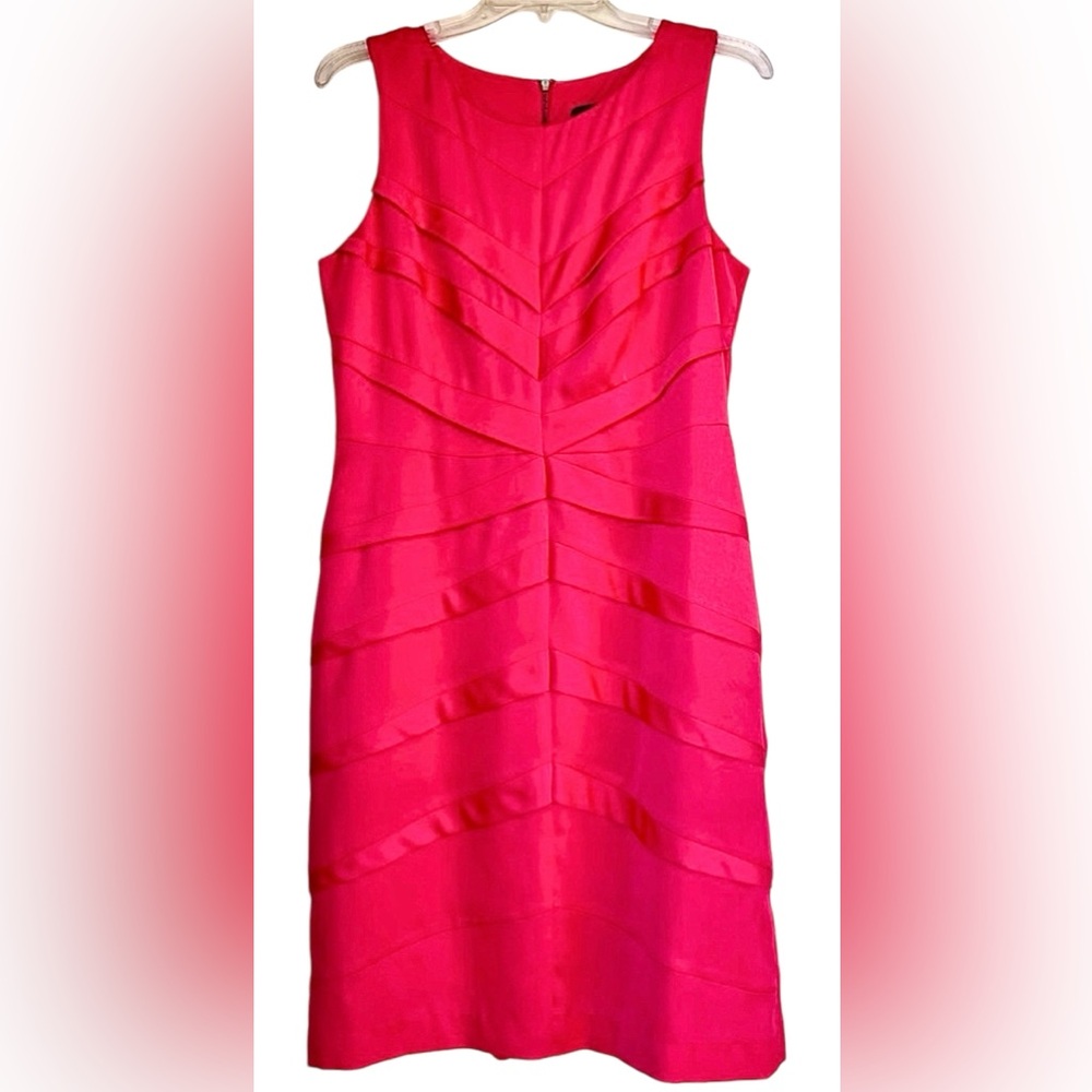 Adrianna Papell Semi-Formal Sleeveless Asymmetrical Tiered Dress